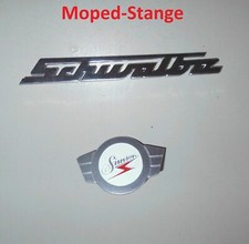 Simson Schwalbe SET Schriftzug am Knieblech Warenzeichenplakette silber Lenker