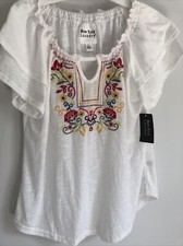 Embroidered Shirt Womens Small could fit medium 
