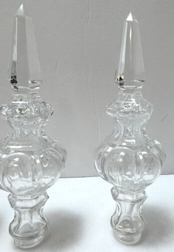 Vintage Crystal Spike Pointer Finial Part Girandoles Lamp Chandelier 8” - Picture 6 of 15