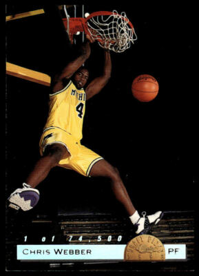 1993 Classic Draft Picks #LP1 Chris Webber Limited Prints