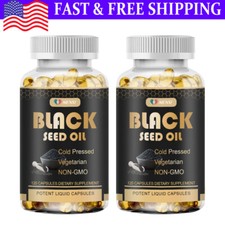240p Black Seed Oil 1000mg,Premium Cold Pressed,Non-GMO,Vegan,Premium Black Seed