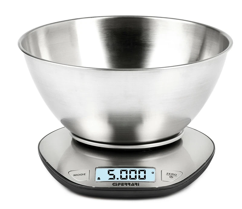 Bilancia Pesa Cucina G3Ferrari G20062 Linea Elettronica Digitale Ciotola Inox, fotografia 2 di 7