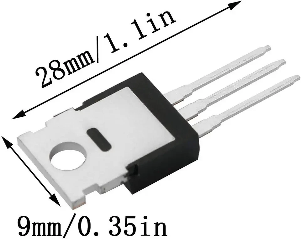 Transistor de potencia IRF3205 IR MOSFET N-CHANNEL 55V/110A TO-220 HEXFET 20 un. Foto 4 de 4