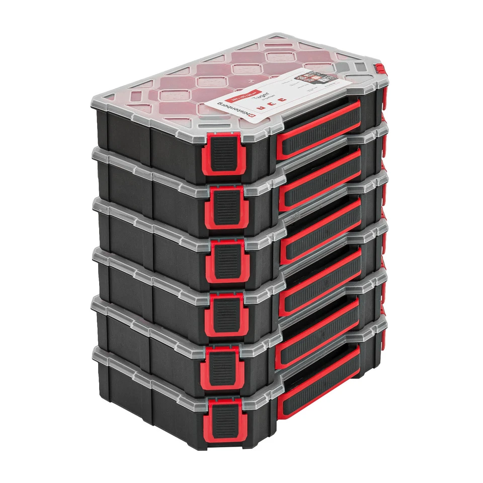 6x Sortimentskasten TAGER 195x284x60 Sortimentsbox Sortierbox Kunststoff - Bild 2 von 4