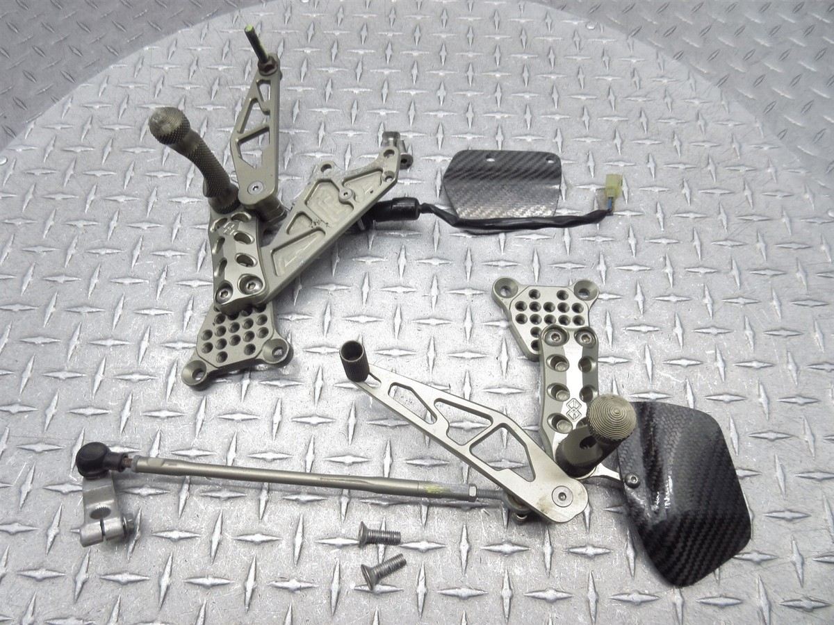 2000 00 01 Kawasaki ZX12R ZX1200 GILLES Rearsets Left Right Brake