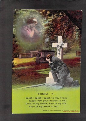 B7436 Thora -4 Bamforth Song vintage postcard