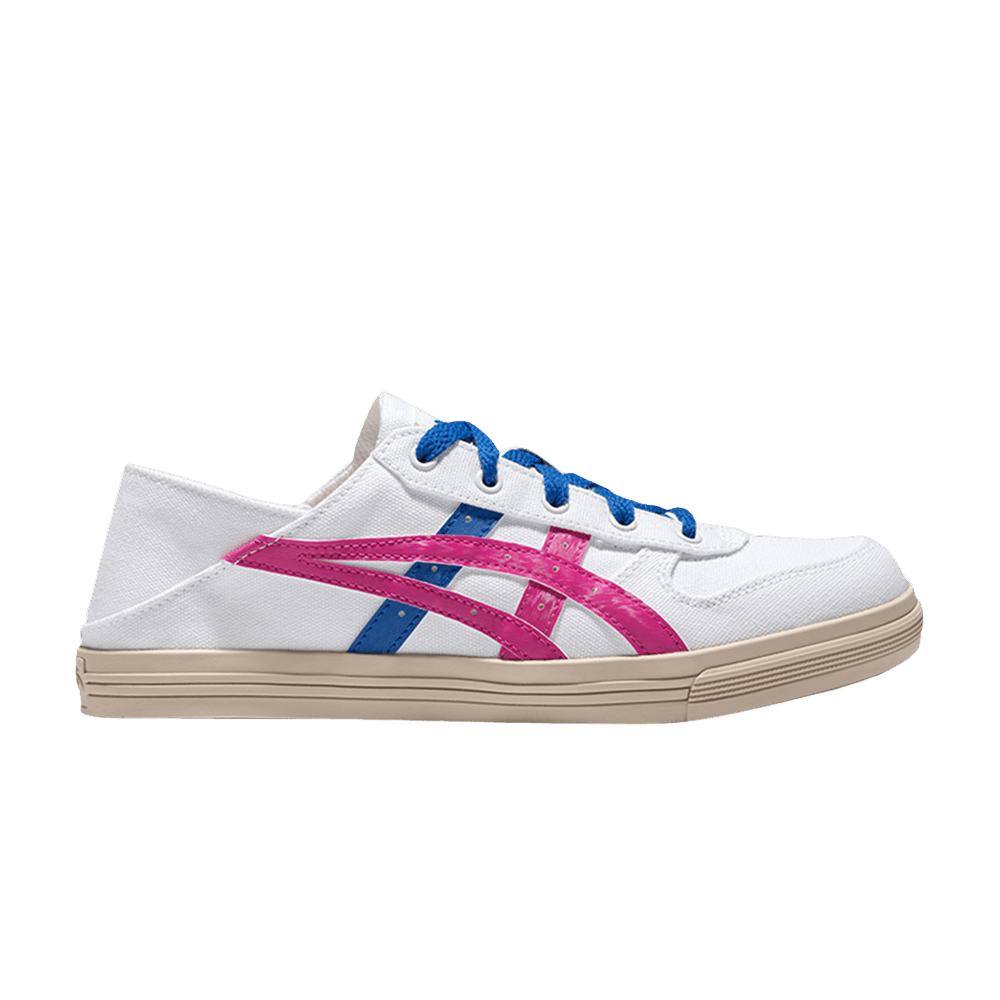ASICS Aaron Slip-On Sneakers in White Pink Blue - Style 1203A234-100  