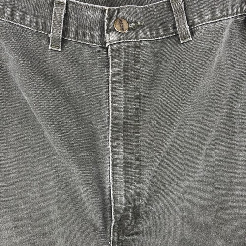 VTG Carhartt Canvas Carpenter Pants Mens 44x32 Green Grunge B11 MOS Work - Picture 7 of 19