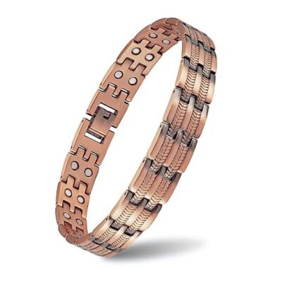 Men Pure Copper Anklet, Magnetic Ankle Bracelet with Magnets