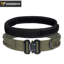 IDOGEAR 2" Tactical Belt Combat Quick Release Metal Buckle MOLLE Mens Belts Gear