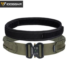 IDOGEAR 2" Tactical Belt Combat Quick Release Metal Buckle MOLLE Mens Belts Gear