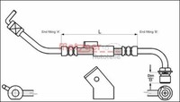 Metzger 4112334 Bremsschlauch FüR Ford