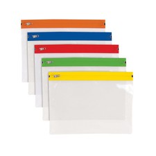 25 ZIP/ZIPPY BAGS - A5 Organiser Folder Pocket Subject Storage Wallet