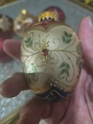 Stunning Vintage Style Wine Color Glass Egg/Teardrop/Balls Christmas Ornaments  — photo 4