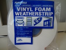 Randall Vinyl Foam Weatherstrip Item # WSV-34 White