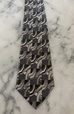Zylos George Machado 100% Italian Silk Geometric Brocade Tie Made In USA