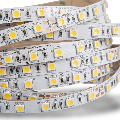 Tira LED Mextronic 24V 5m LED Tira 5050 Blanco Neutro (4000K) 72W 500CM 24V I - Imagen 3 de 6