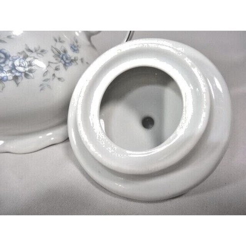Winterling Bavaria Sugar Bowl Lid Blue Rose Germany Renaissance II Bone China - Picture 5 of 8