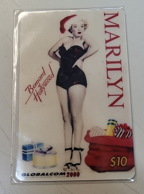 $10 Marilyn Monroe Christmas Full Length In Swimsuit Phone Card