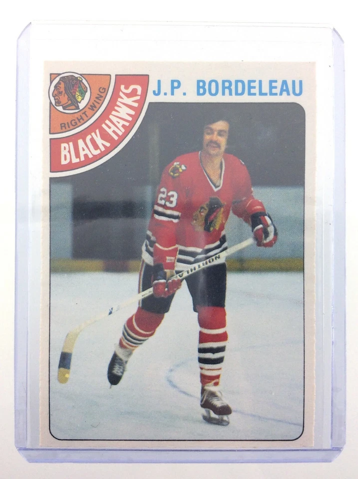 1978 J.P. Bordeleau 101 OPC Chicago Black Hawks O-Pee-Chee Hockey Card 0105M - Image 4 of 4