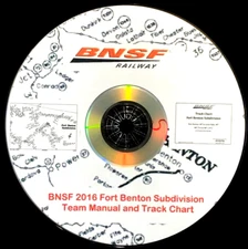 Burlington Northern Santa Fe Fort Benton Sub Team Manual - PDF Pages on DVD