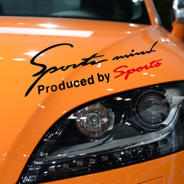 Sports Mind Logo For Racing Car Auto Vinyl Reflective Decal Graphics