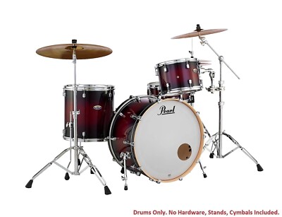 Pearl Decade Maple Gloss Deep Redburst 3pc 24x14/13x9/16x16 Drums Shells Dealer