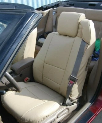for 1990-2000 MERCEDES BENZ 500SL SL R129 IGGEE S.LEATHER CUSTOM FIT SEAT COVERS - Bild 1 von 4