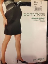 Exciting Vintage Motherhood black pantyhose size m