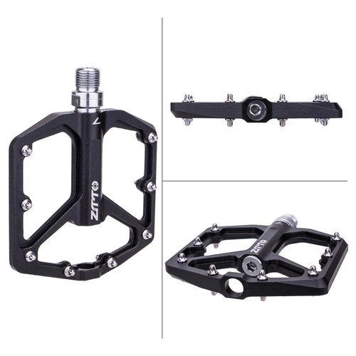 ZTTO Metall Pedale 9/16 Gewinde abgedichtete Lager Mountain & Gravel Biking silber - Bild 4 von 8