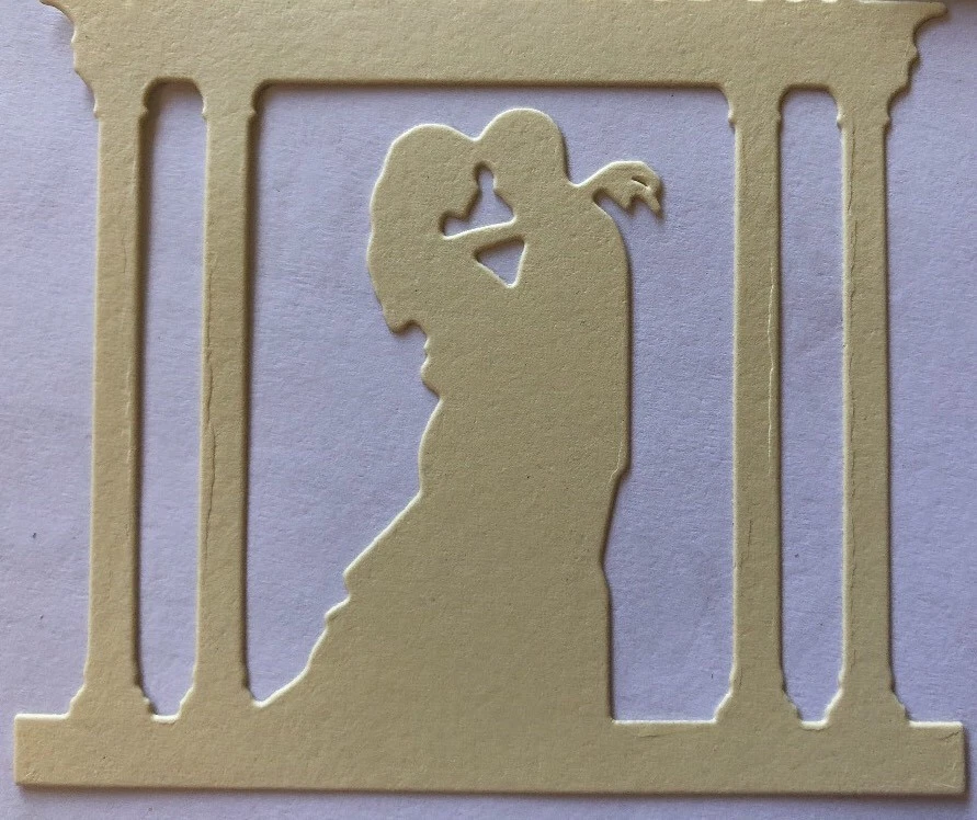 НЕВЕСТА И ЖЕНИХ В БЕСЕДКЕ Высечки (3 шт.) Свадьба•Церемония•Женаты•Любовь•Прием• - Изображение 4 из 4