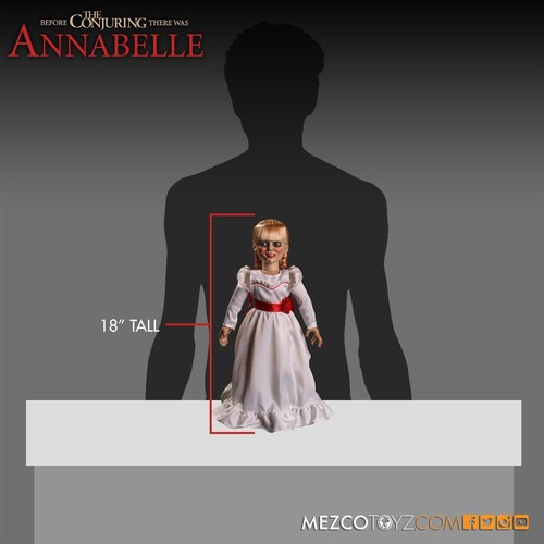 Mezco The Conjuring Universe 18" Annabelle Roto Plush Doll Replica Horror Movie - Picture 3 of 5