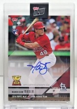 Harrison Bader 2018 Topps Now Baseball RC on-card Autograph Auto #d/99 CARDINALS