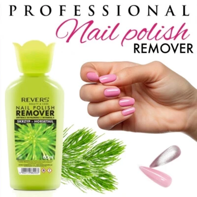 REVERS COSMETICS Professional NAIL POLISH REMOVER with HORSETAIL Nourishes Protects ACETONE FREE