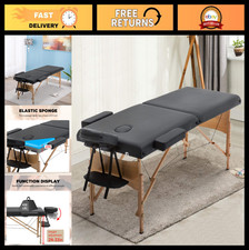Portable Massage Table Spa Bed - Adjustable Height, 73" Long, 28" Wide, Folding