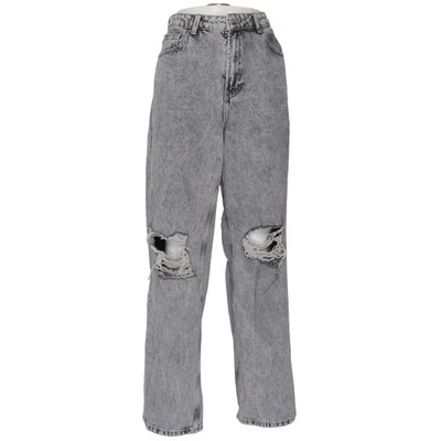 Divided by H&M, Jeans, Größe: 38, Grau, Baumwolle, Einfarbig, Denim, Damen #jMm