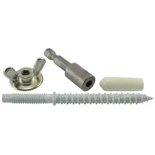 MIDWEST FASTENER 09754 1/4 in Thread to 1/4"-20 Thread, 25 PK Steel, White