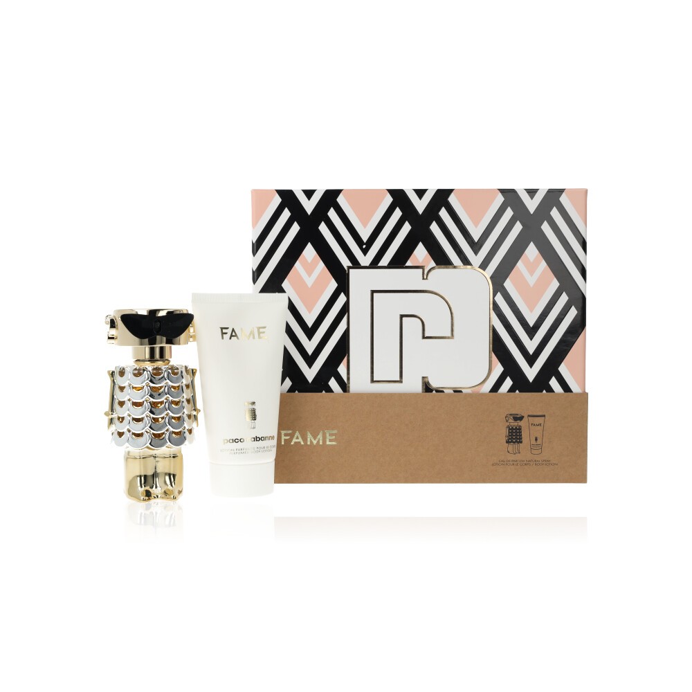 Paco Rabanne Fame Giftset EDP Spray + Body Lotion - For HER - Free P&P