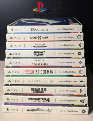 PS4 Only on PlayStation Sleeve Set Game Collection ALL SEALED UK 2019 Papphülle