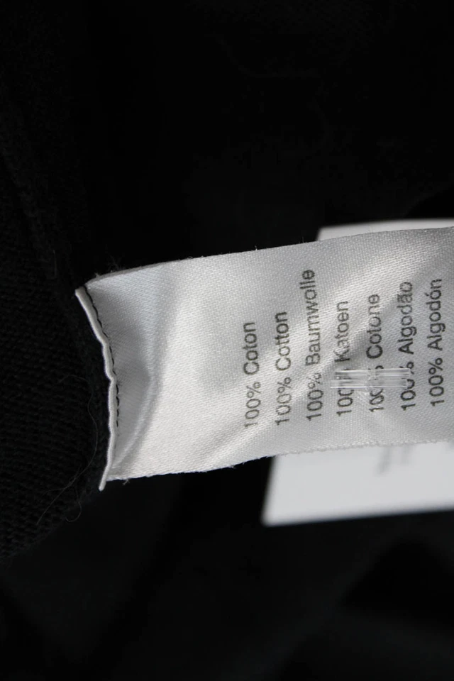 Suéter de mujer Lacoste manga larga cuello en V negro algodón talla 38 EUR Foto 4 de 4