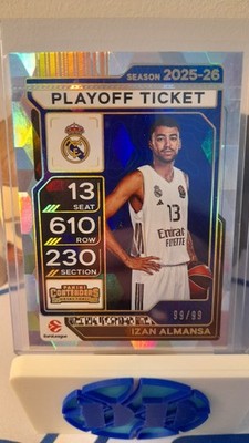 2025-26 Panini Contenders Euroleague Izan Almansa Playoff Ticket 99/99