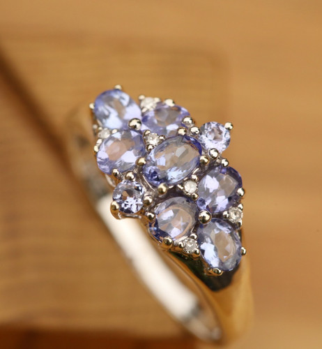Tanzanite and Diamond Cocktail Ring