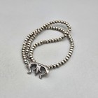 Sterling Silver Navajo Bench Bead Naja Pendant Necklace Southwest Native Squash — photo 5