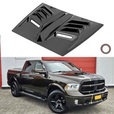 For Dodge Ram 1500 2500 3500 Gloss Hood Vents Scoop Bonnet Air Flow Intake Cover
