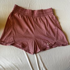 Nike Kids Dri-FIT Loose Fit Training Shorts Pink Rose DX4965-698 Size L NEW
