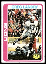 Greg Landry 1978 Topps #316 Detroit Lions NFL READ FREE SHIPPING AutographDen