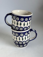 Vintage 2 Boleslawiec Handmade Polish Pottery...