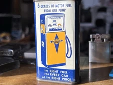 Vintage Sunoco Household Oil Can. Handy Oiler Gas Oil Station. Sun Oil Company