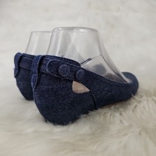 ANDREA Denim Azul Tacón Cuña Plano Mujer Talla US 6