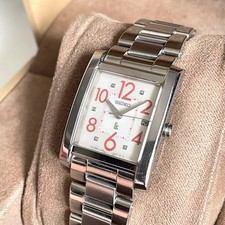 SEIKO Lukia LK Square Date Quartz Watch Used Working